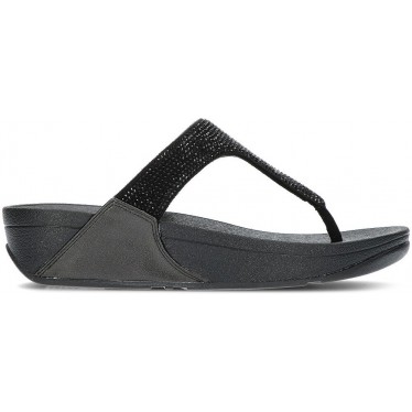 SANDÁLIAS FITFLOP ENFEITADAS COM CRISTAL LULU BLACK