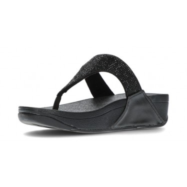 SANDÁLIAS FITFLOP ENFEITADAS COM CRISTAL LULU BLACK