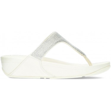 SANDÁLIAS FITFLOP ENFEITADAS COM CRISTAL LULU CREAM