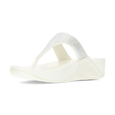 SANDÁLIAS FITFLOP ENFEITADAS COM CRISTAL LULU CREAM