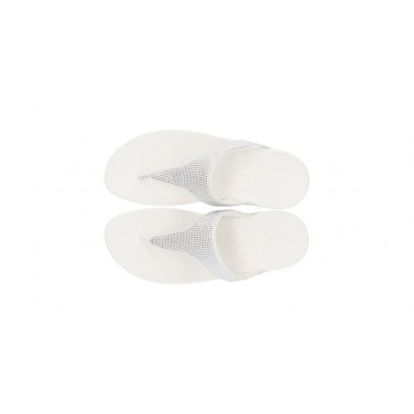 SANDÁLIAS FITFLOP ENFEITADAS COM CRISTAL LULU CREAM
