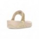 SANDÁLIAS FITFLOP ENFEITADAS COM CRISTAL LULU PLATINO