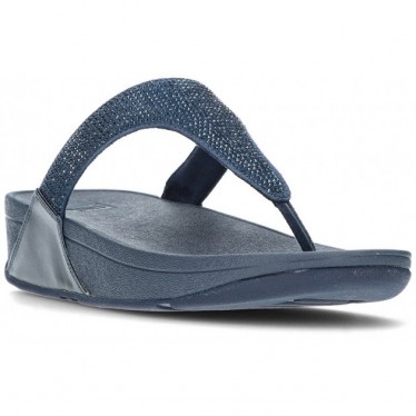 SANDÁLIAS FITFLOP ENFEITADAS COM CRISTAL LULU NAVY