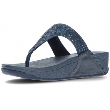 SANDÁLIAS FITFLOP ENFEITADAS COM CRISTAL LULU NAVY