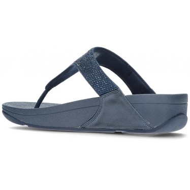 SANDÁLIAS FITFLOP ENFEITADAS COM CRISTAL LULU NAVY