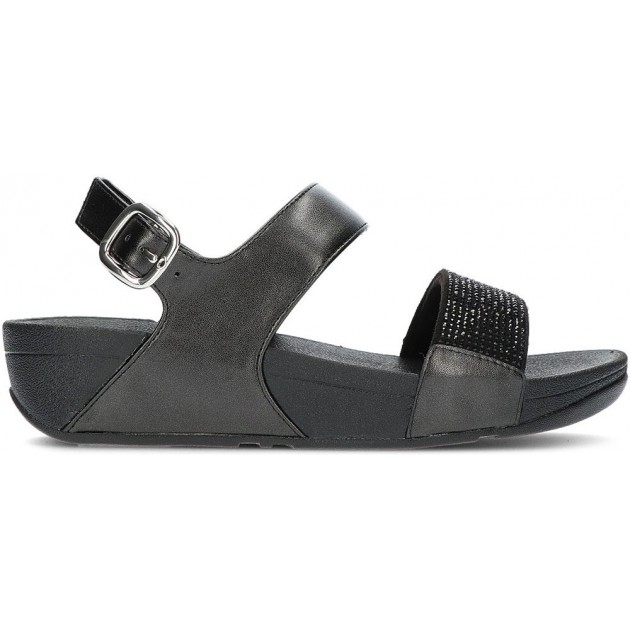 SANDÁLIAS FITFLOP LULU CRISTAL CORREIA COSTAS NEGRO SANDÁLIAS FITFLOP LULU CRISTAL CORREIA COSTAS NEGRO