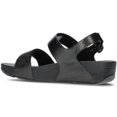 SANDÁLIAS FITFLOP LULU CRISTAL CORREIA COSTAS NEGRO