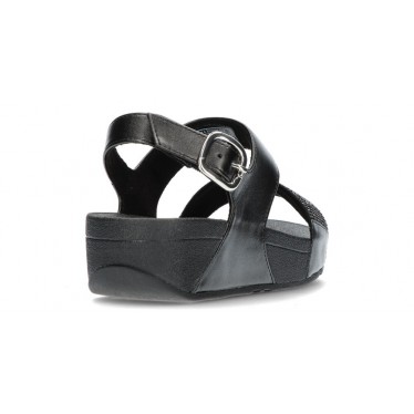 SANDÁLIAS FITFLOP LULU CRISTAL CORREIA COSTAS NEGRO