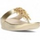 Sandálias metálicas com miçangas FitFlop HI7 Rumba PLATINO