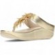 Sandálias metálicas com miçangas FitFlop HI7 Rumba PLATINO