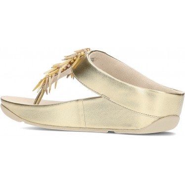 Sandálias metálicas com miçangas FitFlop HI7 Rumba PLATINO