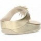 Sandálias metálicas com miçangas FitFlop HI7 Rumba PLATINO