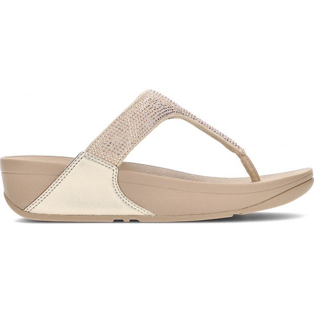SANDÁLIAS FITFLOP ENFEITADAS COM CRISTAL LULU BEIGE SANDÁLIAS FITFLOP ENFEITADAS COM CRISTAL LULU BEIGE