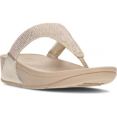 SANDÁLIAS FITFLOP ENFEITADAS COM CRISTAL LULU BEIGE