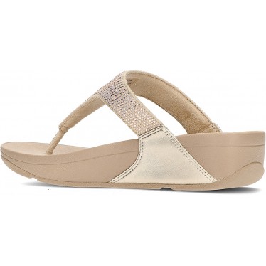 SANDÁLIAS FITFLOP ENFEITADAS COM CRISTAL LULU BEIGE