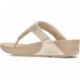 SANDÁLIAS FITFLOP ENFEITADAS COM CRISTAL LULU BEIGE