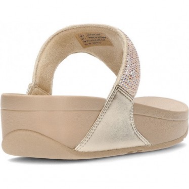SANDÁLIAS FITFLOP ENFEITADAS COM CRISTAL LULU BEIGE