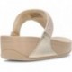 SANDÁLIAS FITFLOP ENFEITADAS COM CRISTAL LULU BEIGE
