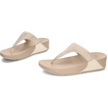 SANDÁLIAS FITFLOP ENFEITADAS COM CRISTAL LULU BEIGE