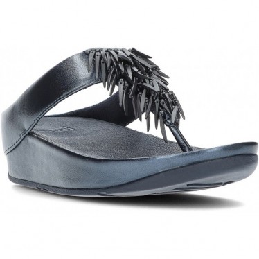 Sandálias metálicas com miçangas FitFlop HI7 Rumba NAVY