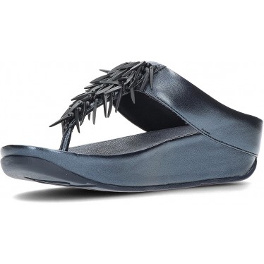 Sandálias metálicas com miçangas FitFlop HI7 Rumba NAVY