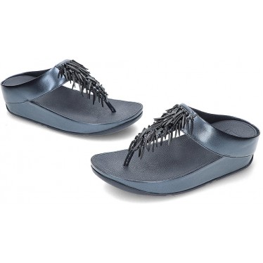 Sandálias metálicas com miçangas FitFlop HI7 Rumba NAVY