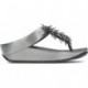 Sandálias metálicas com miçangas FitFlop HI7 Rumba PEWTER_BLACK