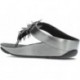 Sandálias metálicas com miçangas FitFlop HI7 Rumba PEWTER_BLACK