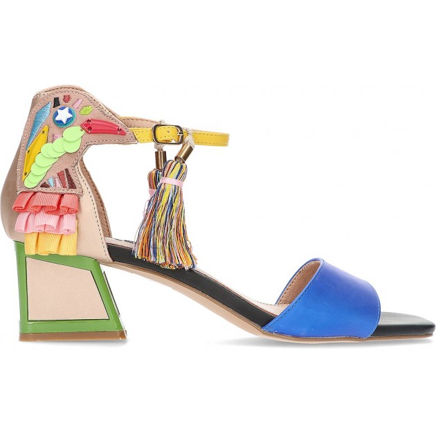 SAPATOS COM SALTO EXE LUISA310 MULTICOLOR_BLUE SAPATOS COM SALTO EXE LUISA310 MULTICOLOR_BLUE