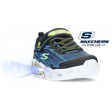 Tênis Skechers 400149 Lights Strom NEGRO