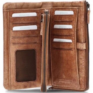Carteira feminina ABBACINO modelo 71073 MARRON