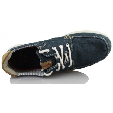 CLARKS NORWIN VIBE CANVAS CORDONES  AZUL