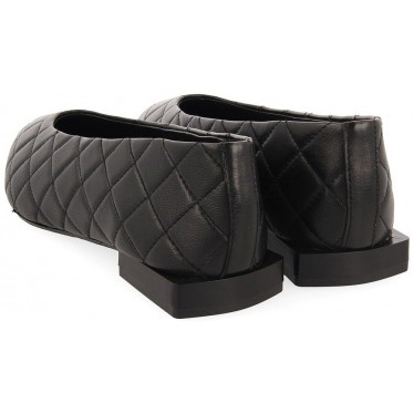 Gioseppo 64518 Bailarina de couro acolchoada Sigdal NEGRO