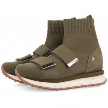 Gioseppo 67734 Tênis tipo meia Elva KAKI