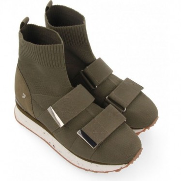 Gioseppo 67734 Tênis tipo meia Elva KAKI