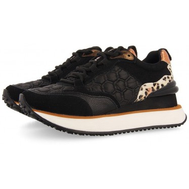 Gioseppo 64339 Tênis Skien com estampa animal NEGRO
