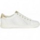 TÊNIS GEOX JAYSEN DECOTE BAIXO D151BB WHITE_GOLD