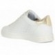 TÊNIS GEOX JAYSEN DECOTE BAIXO D151BB WHITE_GOLD