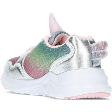 CONGUITOS 261018 tênis feminino com luzes UNICORN_SILVER