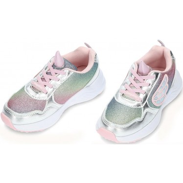 CONGUITOS 261018 tênis feminino com luzes UNICORN_SILVER