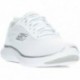 Tênis feminino SKECHERS 150206 flex WHITE_SILVER
