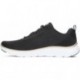 Tênis feminino SKECHERS 150206 flex BLACK_ROSE_GOLD