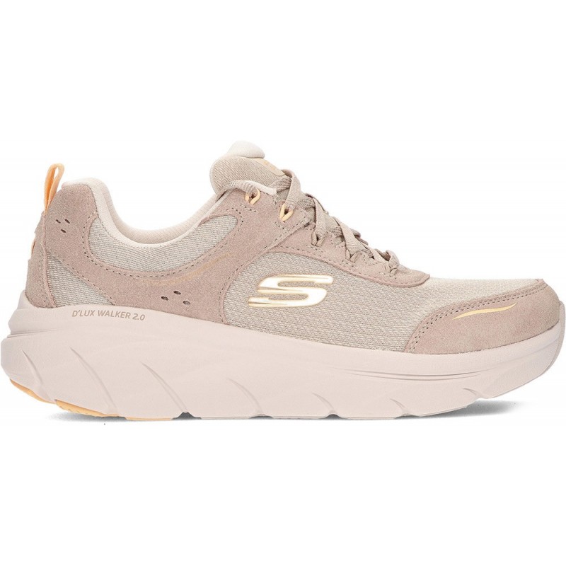 Sapatilhas femininas SKECHERS 150108 walker TAUPE_ORANGE
