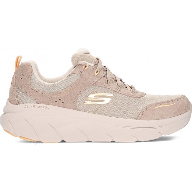 Sapatilhas femininas SKECHERS 150108 walker TAUPE_ORANGE Sapatilhas femininas SKECHERS 150108 walker TAUPE_ORANGE