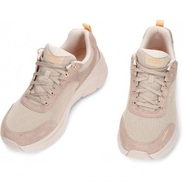 Sapatilhas femininas SKECHERS 150108 walker TAUPE_ORANGE
