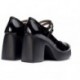 Mary Jane com salto Wonders H-4960 Senhora NEGRO