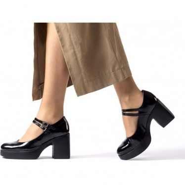 Mary Jane com salto Wonders H-4960 Senhora NEGRO