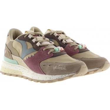Tênis Victoria 1156109 Luna Camurça BEIGE
