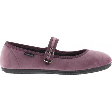 Bailarina VICTORIA Oda Mercedes Veludo 104913 MALVA