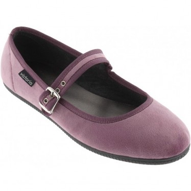 Bailarina VICTORIA Oda Mercedes Veludo 104913 MALVA